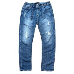Cambio デニムパンツ Sサイズ ダメージ加工 ペイント加工 - メルカリ