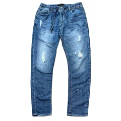 JACKROSE ジョガーデニム ダメージ＆ペイント加工 テーパード サイズ31 メンズL ジャックローズのサムネイル