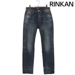 バレンシアガ  22AW  681707 TDW14 WARDROBE ダメージ加工ストレートデニムパンツ メンズ 28インチのサムネイル