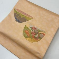 専用帯1438 ○茶道帛紗の老舗 大阪有香 高級 正絹 松葉仕立て 名古屋帯