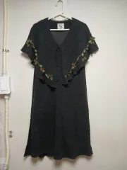 ヴィンテージ フラワー 刺繍 ロング ONE PIECE レディース ファッション ベスト
