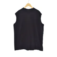 リックオウエンス Rick Owens ノースリーブ カットソー タンクトップ クルーネック XS 黒 ブラック RU19S2160-JAのサムネイル