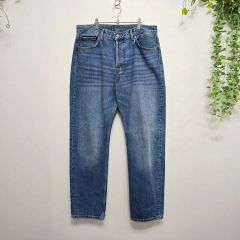 美品 エクストララージ 32インチ バギーストレッチデニムパンツ ワイド