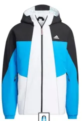 アディダス海外直輸入ジャケット 新品 (白下黒)XL