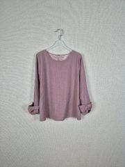 D222185 ROSE BUD DREAM ストライプドルマンスリーブブラウス | Mercari