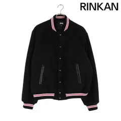 ステューシー 22AW TALK MEKTON VIRSITY JACKET バック刺繍ウールバー