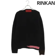 ラフシモンズ  21AW  Vintage Knit Sweater モヘアコントラスティングニット メンズ Mのサムネイル