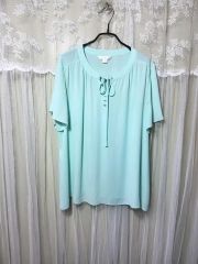 mimi sol レース花柄刺繍 半袖 カットソー ブラウス 12 - メルカリ