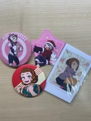 僕のヒーローアカデミア ヒロアカ 麗日お茶子 グッズ バッジ + トレカ