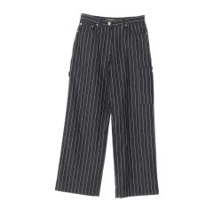 新品BlessÜ (ブレスユー) ブラックストライプ ワイドパンツ L - メルカリ