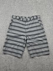 Dickies チェックワークショーツ W33 ブラック 古着 総柄 - メルカリ