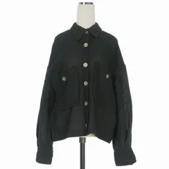 パブリックトウキョウ PUBLIC TOKYO メッシュシャツジャケット ブルゾン 長袖 F ブラック 黒 700250002