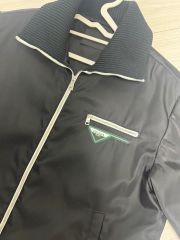 24AW PRADA カバーオール ヴィンテージ加工 コットン ジャケット 