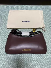 新品) 正規品 JACQUEMUS ジャックムス 르 ビジュー パール ビーズド ショルダー バッグ Mサイズ ブラウン バッグのサムネイル