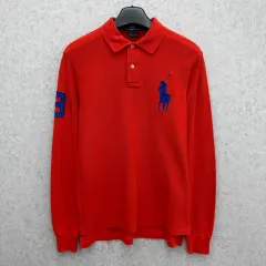 95 ポロ ラルフローレン ビックポニー メンズ 長袖 カラーTシャツ