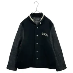 HOLLYWOOD RANCH MARKET(ハリウッドランチマーケット) Melton Wool Pharaoh Jacket メルトン ウール ファラオ ジャケット 1 ブラック×グレー スタジャンのサムネイル