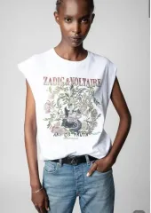 ZADIG&VOLTAIRE Cecilia ギター クリスタル ビーズ Tシャツのサムネイル