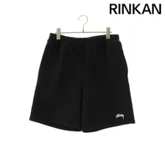 ステューシー  STOCK LOGO FLEECE SHORT/112286 ロゴ刺繍スウェットハーフパンツ メンズ S