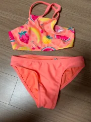 キッズ フルーツ プリント 水着 セット