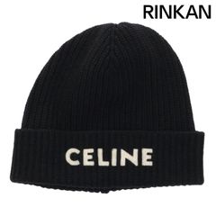 CELINE ビーニー ニット帽 ロゴ CELINE】トリンオフニット帽（グレー） (CELINE/ニットキャップ