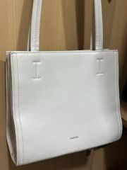 DIESEL ハンドバッグ ホワイト リンクル加工 - メルカリ