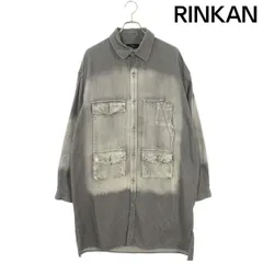 ワイズ  SPOTTED DENIM BIG GOWN BLOUSE/YL-B94-005 ビッグガウンロングデニム半袖シャツ レディース 2のサムネイル