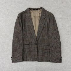 極美品 HERNO ヘルノ カシミヤ混 パイピング ウールジャケット 