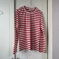 COMME des GARÇONS 赤と白ストライプ Tシャツ S - メルカリ