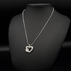 タサキ真珠イニシャルE パール付き シルバー ネックレス ブローチ 