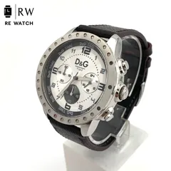 【中古】D&G TIME クォーツ腕時計 シルバー/ブラウンのサムネイル
