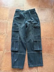 日本製○ROPES DENIM ロープスデニムカーゴパンツ ワークパンツ 変形 
