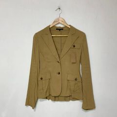 セオリーリュクス リネン混テーラードジャケット グレージュ 40