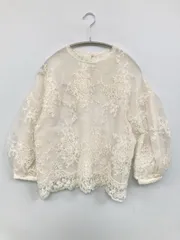 PAGE BOY ページボーイ シャツ/ブラウス F アイボリー コットン レース ミドル丈 半端袖