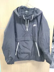 ナイキ ブラック Anorak（アノラック）ウィンドブレーカー WHO フードTシャツ XXL