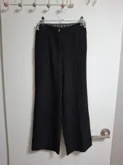黒色 ワイド スラックス レディース ズボン ㅡ Free!