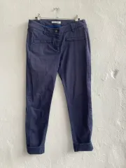 ラコステ ネイビー コットン パンツ