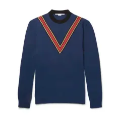 STELLA McCARTNEY ステラ マッカートニー Vパータン ブルー カシミア スウェのサムネイル