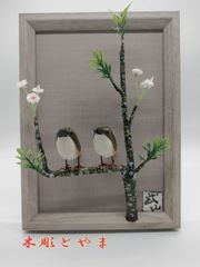 MURANO GLASS ペア小鳥と花 アートオブジェ 飾り 置物 - メルカリ
