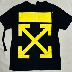 オフホワイト ブラック 半袖Tシャツ S