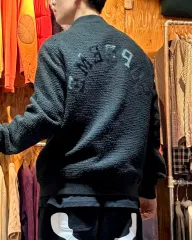 L Supreme シュプリーム アーチロゴ ヘアリー ブークレ ブルゾン ブラックのサムネイル