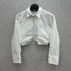 新品未使用 AP STUDIO 長袖ショートシャツ 白 - メルカリ
