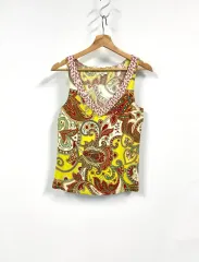 ETRO エトロ トロピカル COLOR ベイズリー スリーブレス ノースリーブ Tシャツ 46のサムネイル