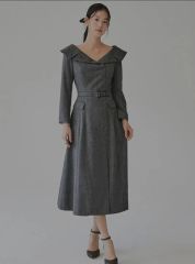 ETRE TOKYO Sante カシュクールドレス グレー M - メルカリ