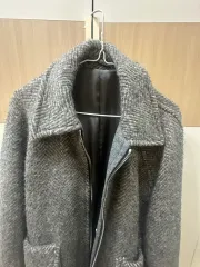 ヘリンボーン ウール ジャケット グレー