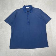 ✨美品✨クルチアーニ青紺 現行タグ ビックサイズ半袖ポロシャツXXL