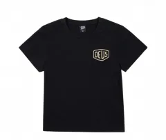 (ウィメンズ) DEUS EX MACHINA デウスエクスマキナ クロップド 半袖Tシャツ ブラック Mのサムネイル