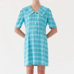 ジルチュ jiltu petit frill dress ブルー 水色 S ジルチュ jiltu petit frill dress ブルー 水色 S - メルカリ