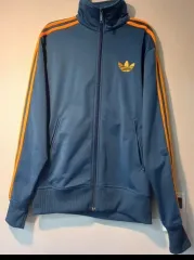 アディダス ファイヤーバード ターコイズ オレンジ オレンジ トラックジャージ ジャージ ジップアップジャージ 95/M