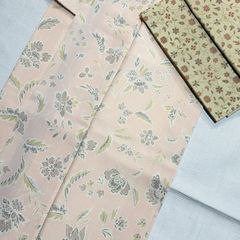 フレンチアンティークな雰囲気のお洒落な角帯 正絹 リバーシブル