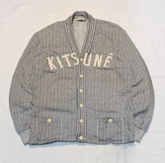 【美品永瀬廉着用】MAISON KITSUNÉ ネイビーストライプ ジャンパー 美品永瀬廉着用】MAISON KITSUNÉ ネイビーストライプ ジャンパー